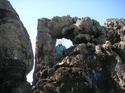 岩場