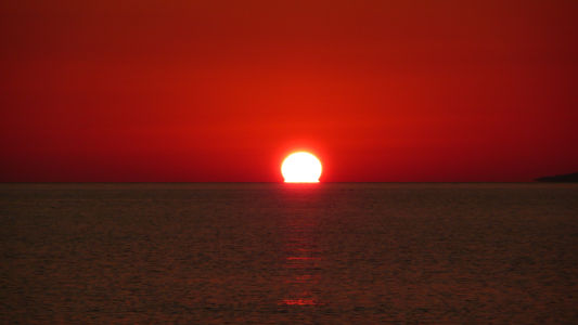 夕日