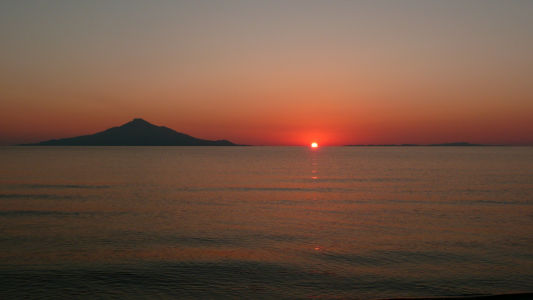夕日